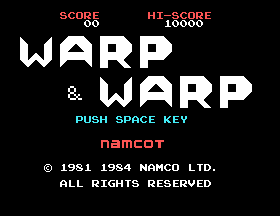 Warp Warp Title Screen